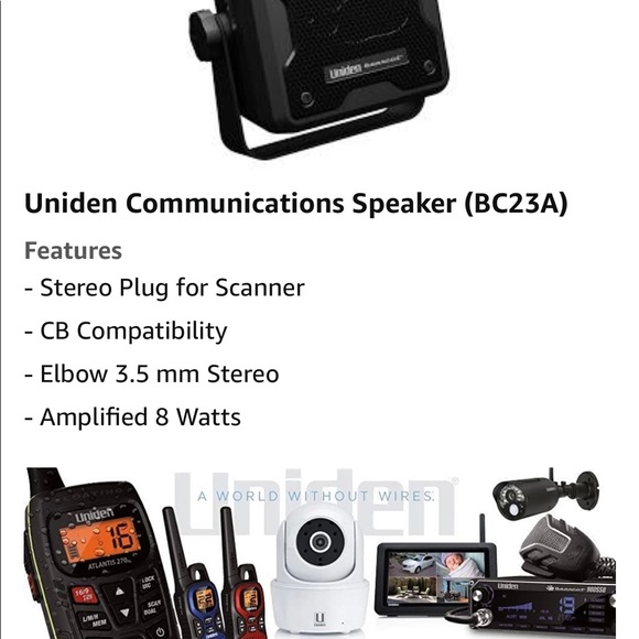 Uniden 15 watt amplified comm speaker - Picture 2 of 3